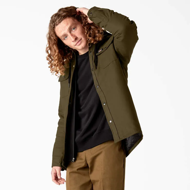 Dickies Canvas Shirt Jacket with Hood Olive