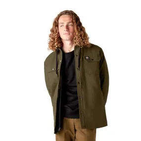 Dickies Canvas Shirt Jacket with Hood Olive