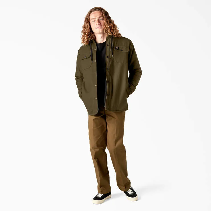 Dickies Canvas Shirt Jacket with Hood Olive