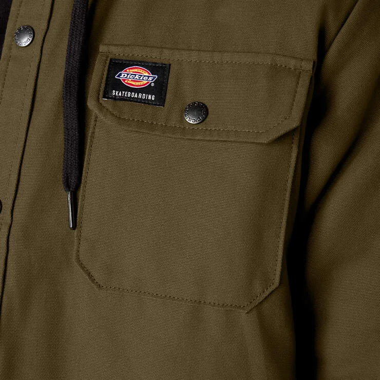 Dickies Canvas Shirt Jacket with Hood Olive