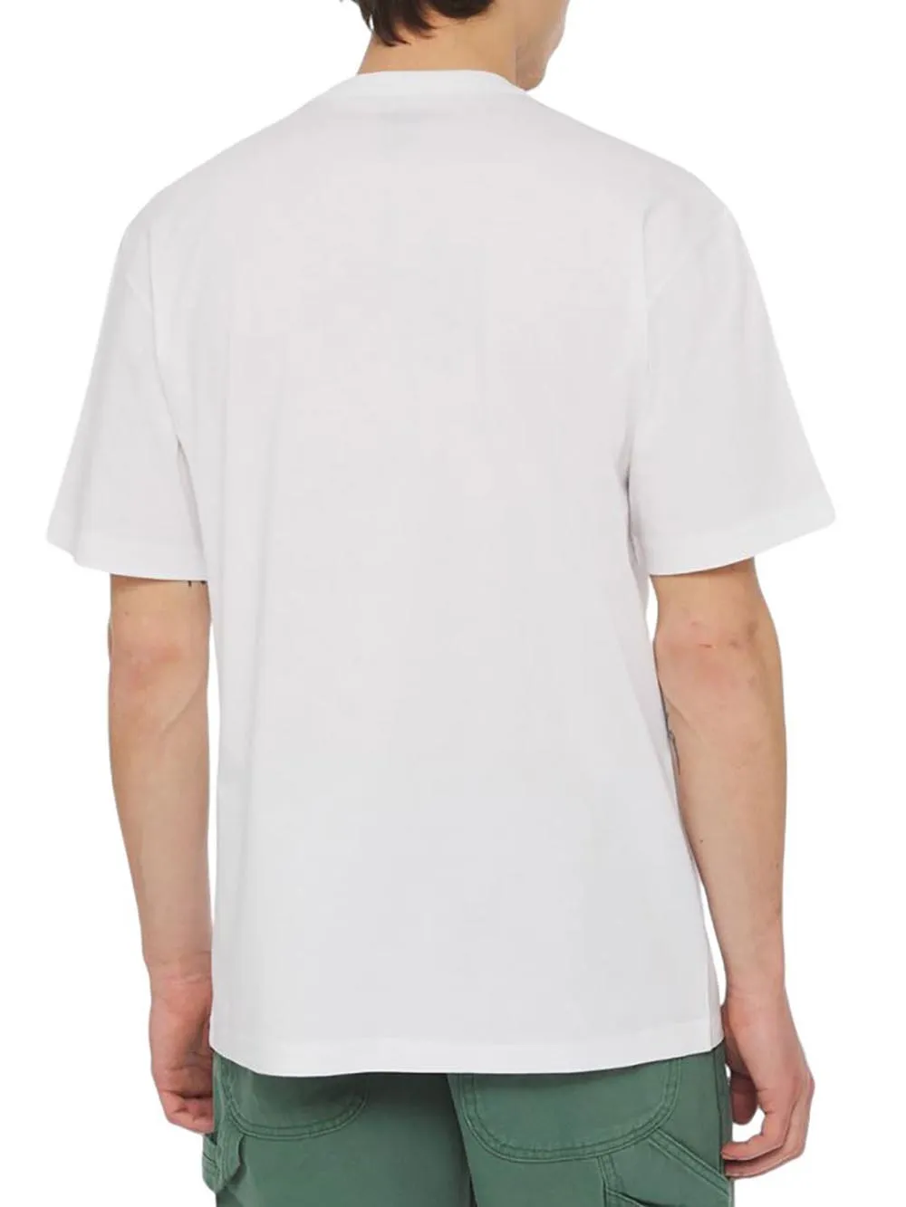 Dickies Uomo Aitkin Chest Dk0a4y8o Bianco T-shirt