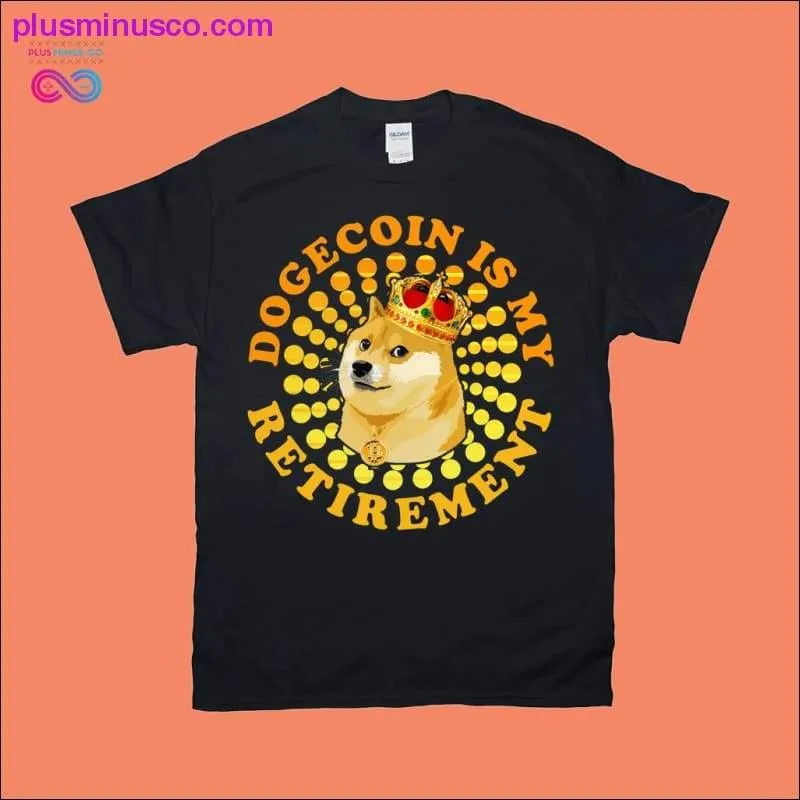 Dogecoin Retirement | Spiral Dots | Vintage Sunset