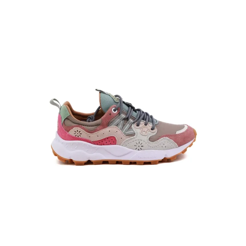 Donna multicolore rosa sneakers.