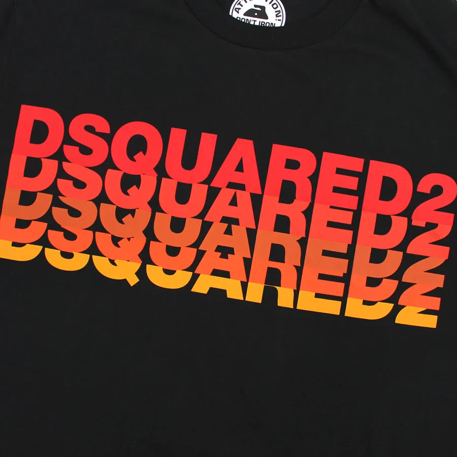 DSQUARED2 - Black Gradient Logo T-Shirt - Buy Now