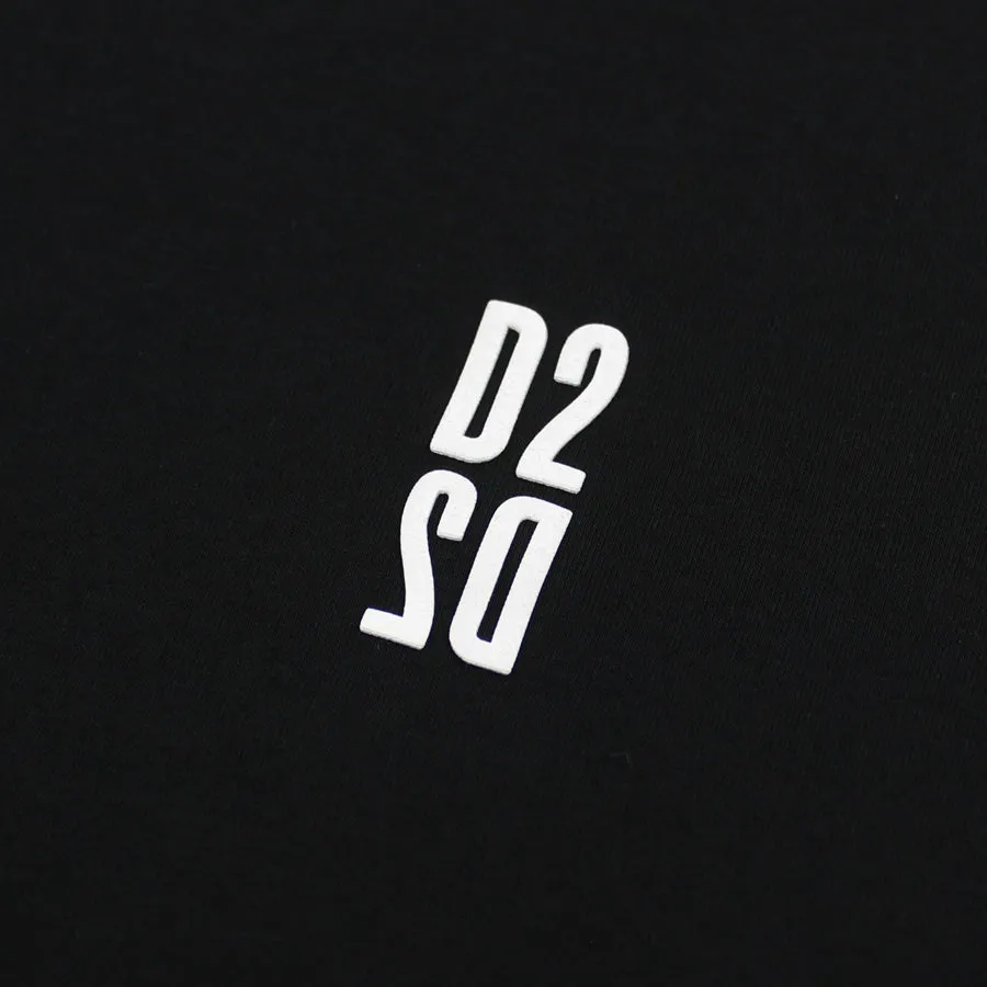 DSQUARED2 Black Mirrored Logo T-Shirt