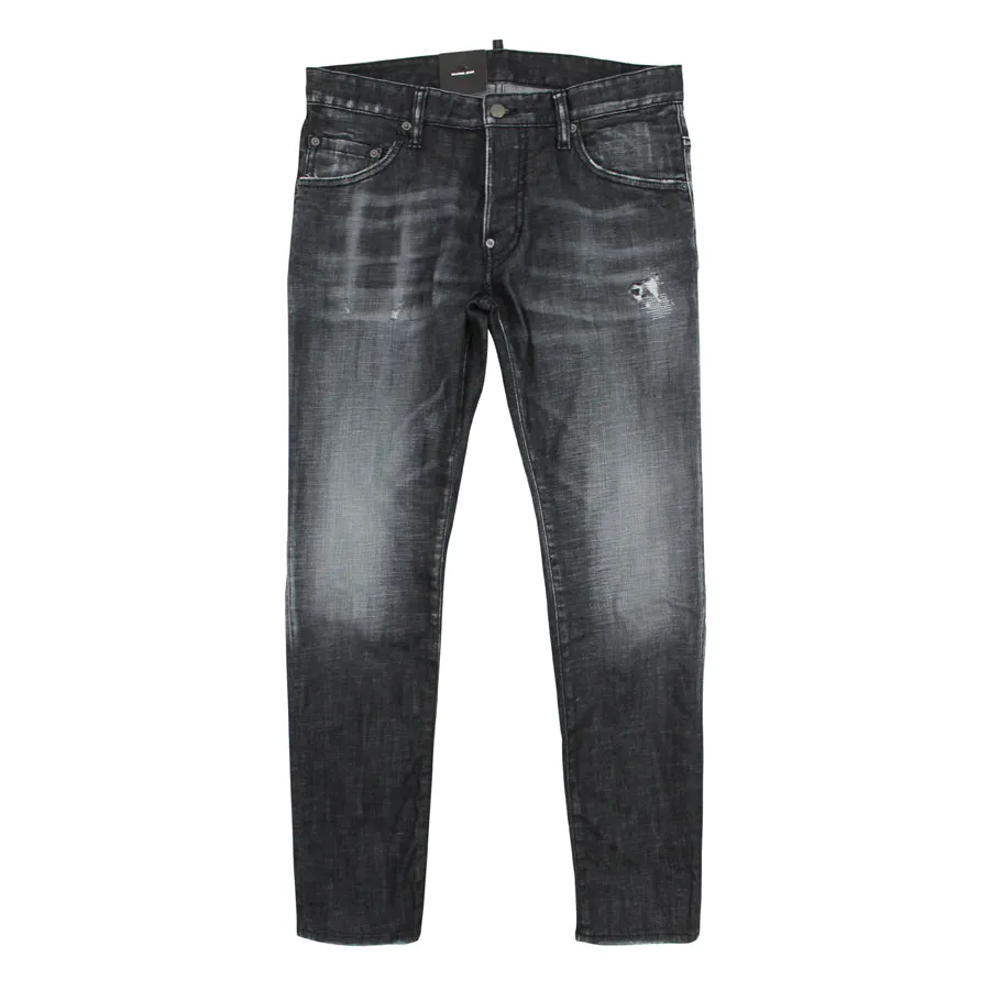 DSQUARED2 - Black Skater Jeans with Distressed Look