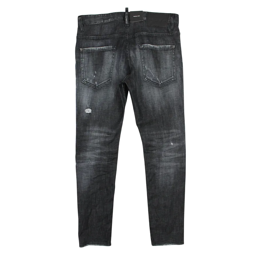 DSQUARED2 - Black Skater Jeans with Distressed Look