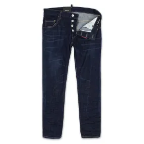 DSQUARED2 - Blue Dark 3 Wash Skater Jeans