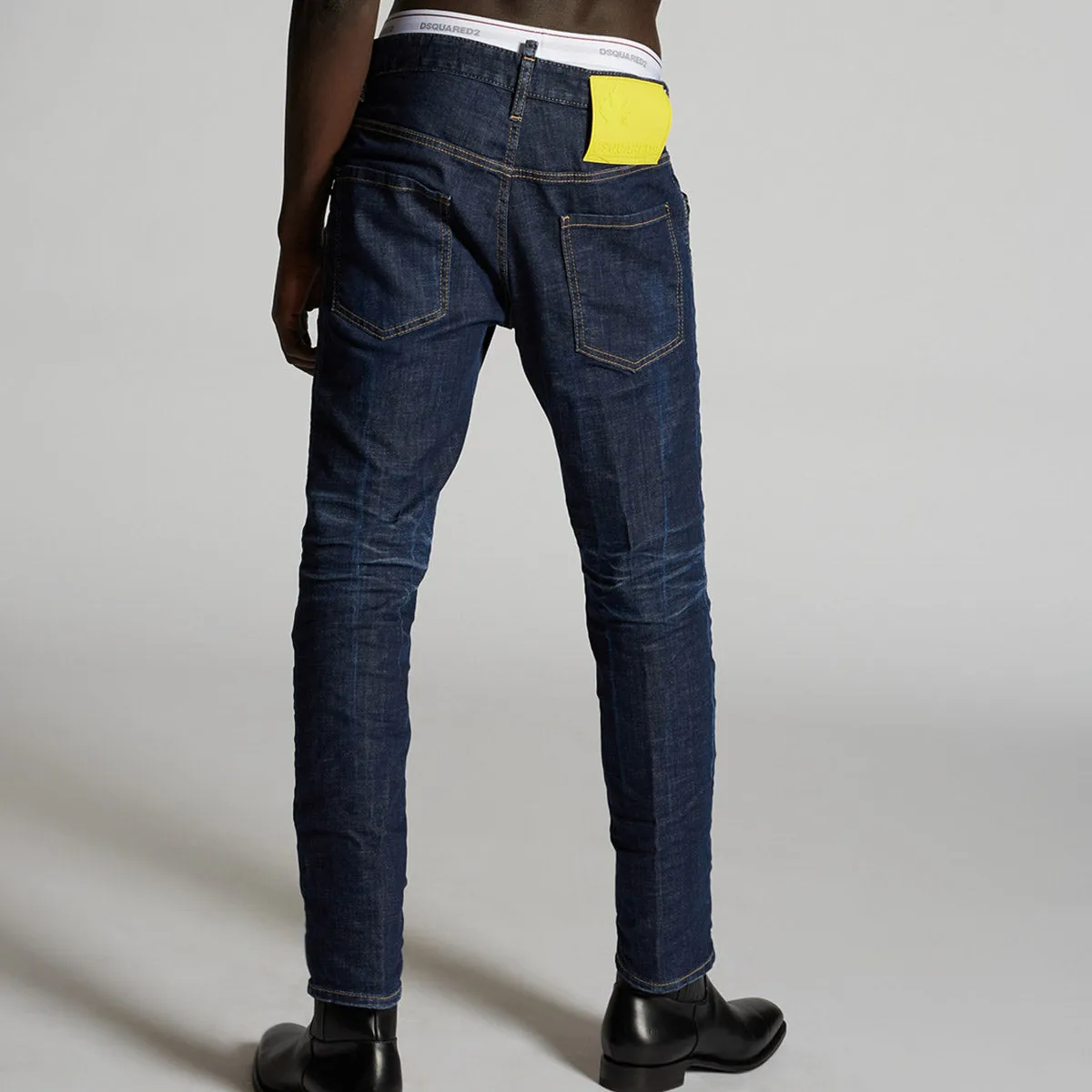 DSQUARED2 - Blue Dark 3 Wash Skater Jeans