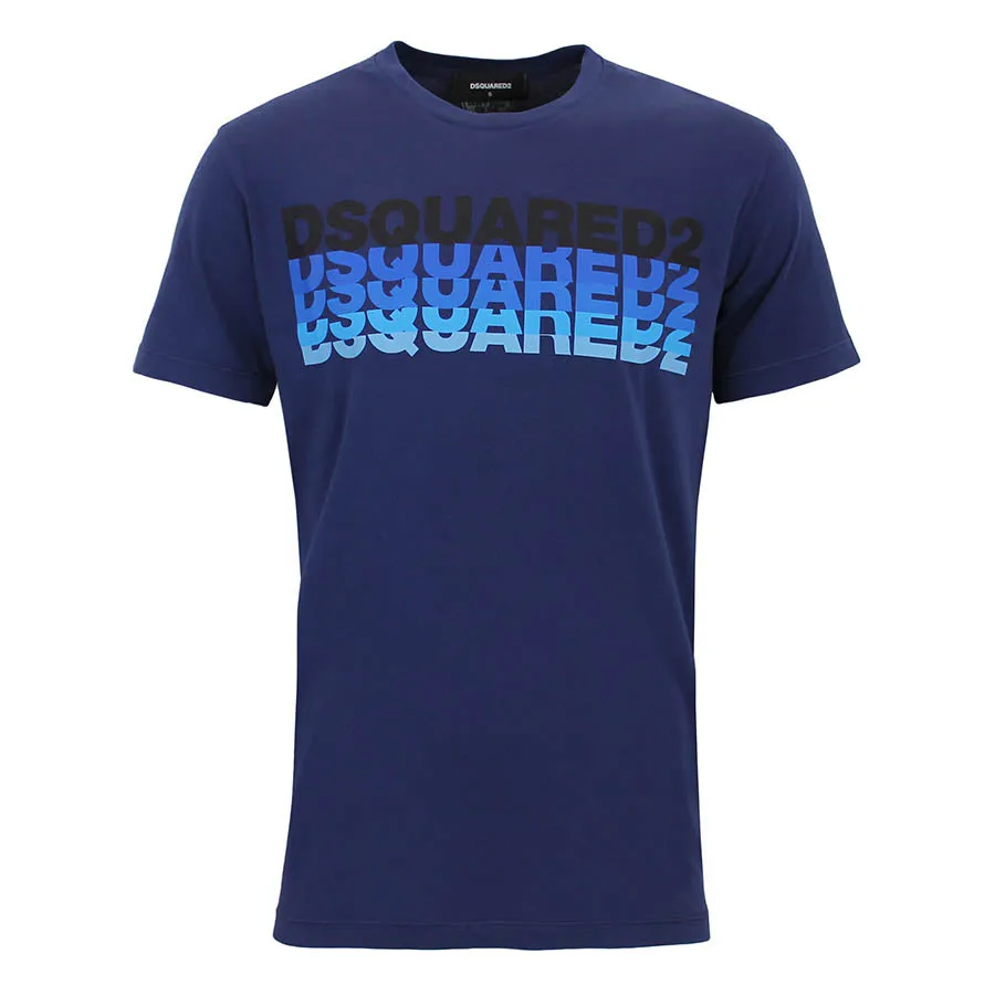 DSQUARED2 - Blue Gradient Logo T-Shirt