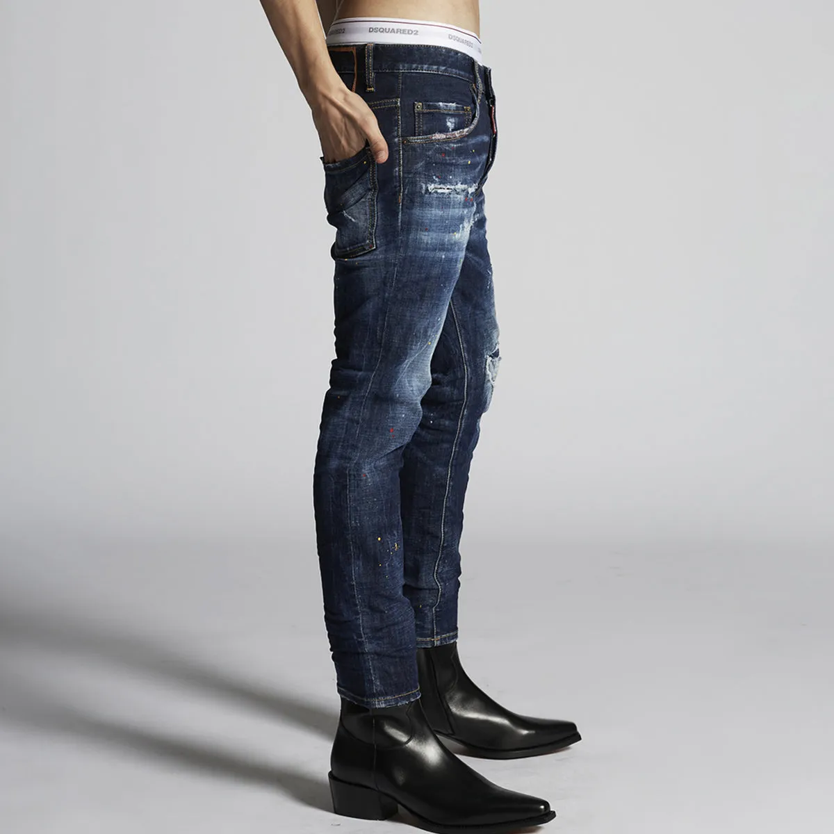 DSQUARED2 Dark Blue Skater Jeans - 1 Wash