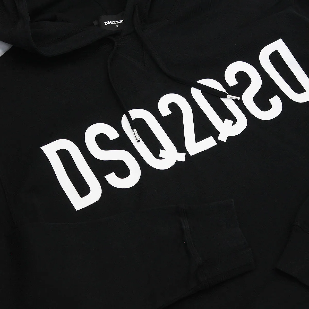 DSQUARED2 DSQ2 Logo Black Hooded Sweatshirt