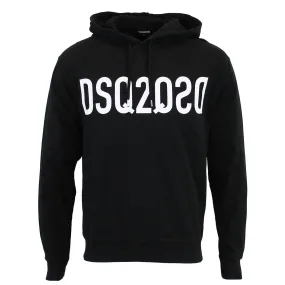 DSQUARED2 DSQ2 Logo Black Hooded Sweatshirt