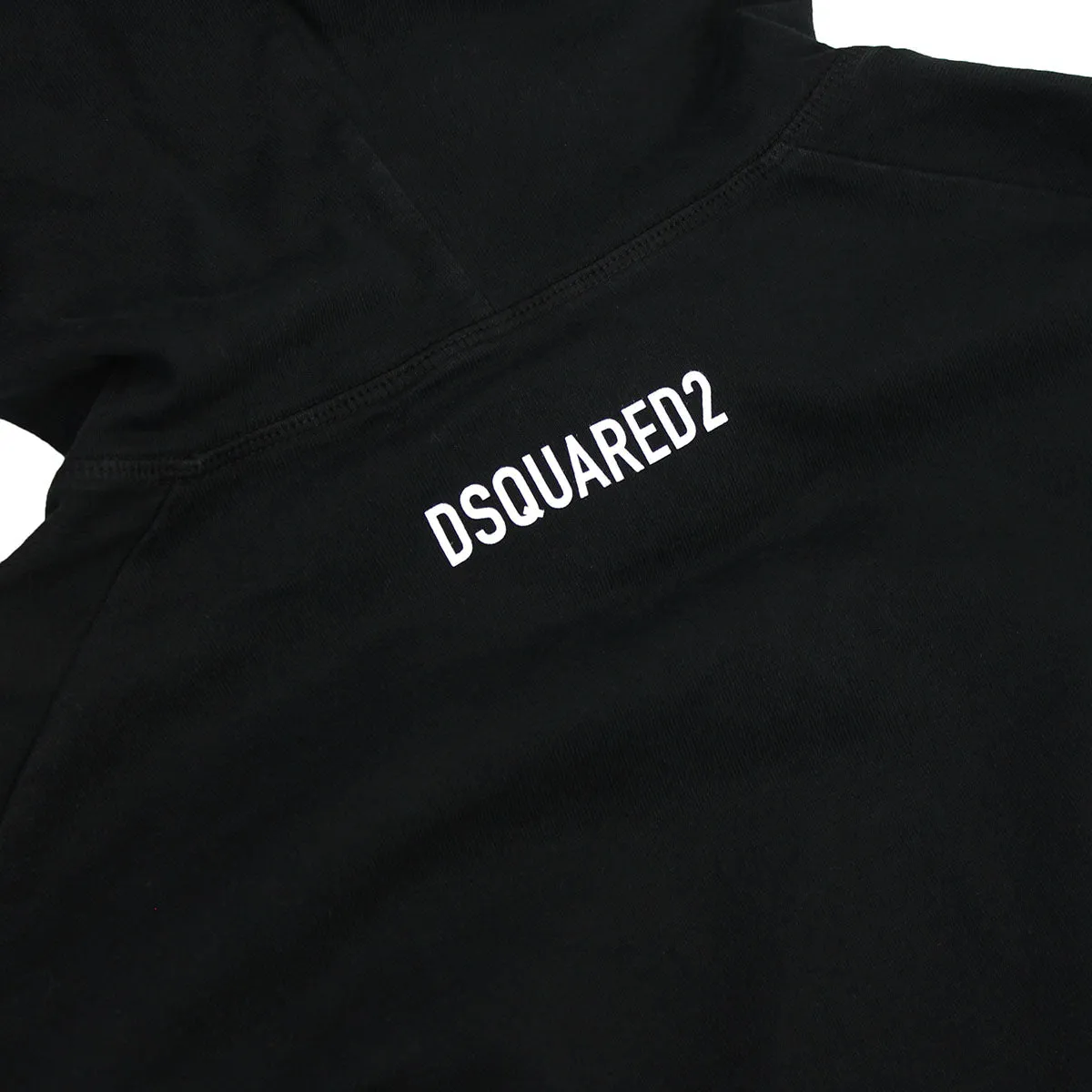 DSQUARED2 DSQ2 Logo Black Hooded Sweatshirt