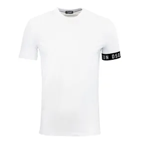 DSQUARED2 Icon Sleeve Band T-Shirt - White | Buy Now