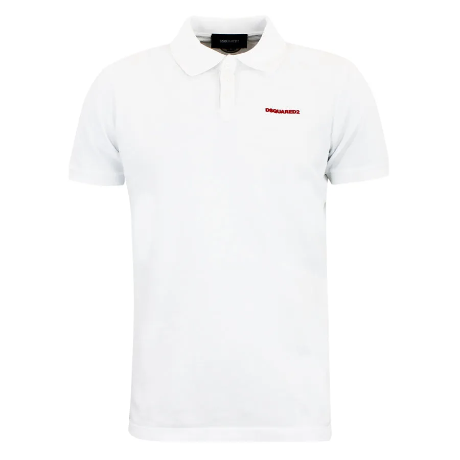 DSQUARED2 Mini Logo Polo Shirt White