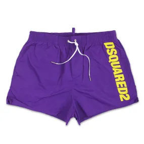 DSQUARED2 - Purple Logo Swim Shorts