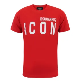 DSQUARED2 Red Icon Logo T-Shirt