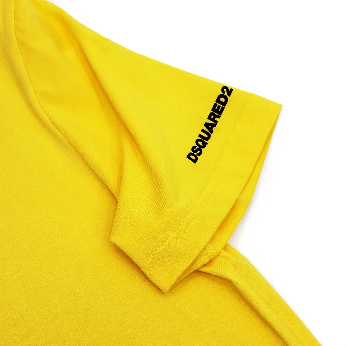 DSQUARED2 Yellow Sleeve Logo T-Shirt