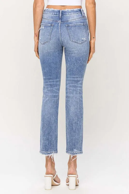 Dublin High Rise Slim Straight Denim - Order Now