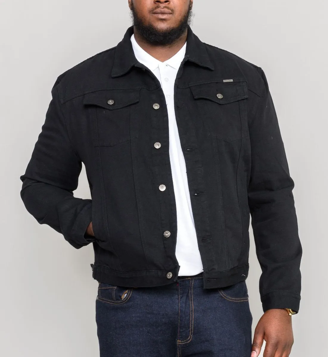 Duke Western Denim Trucker Jacket Black