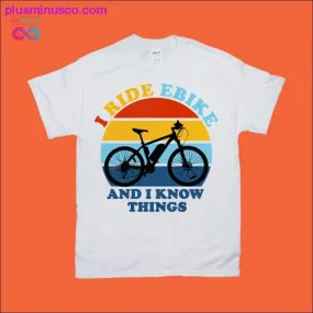 EBIKE rider | Retro Sunset T-Shirts