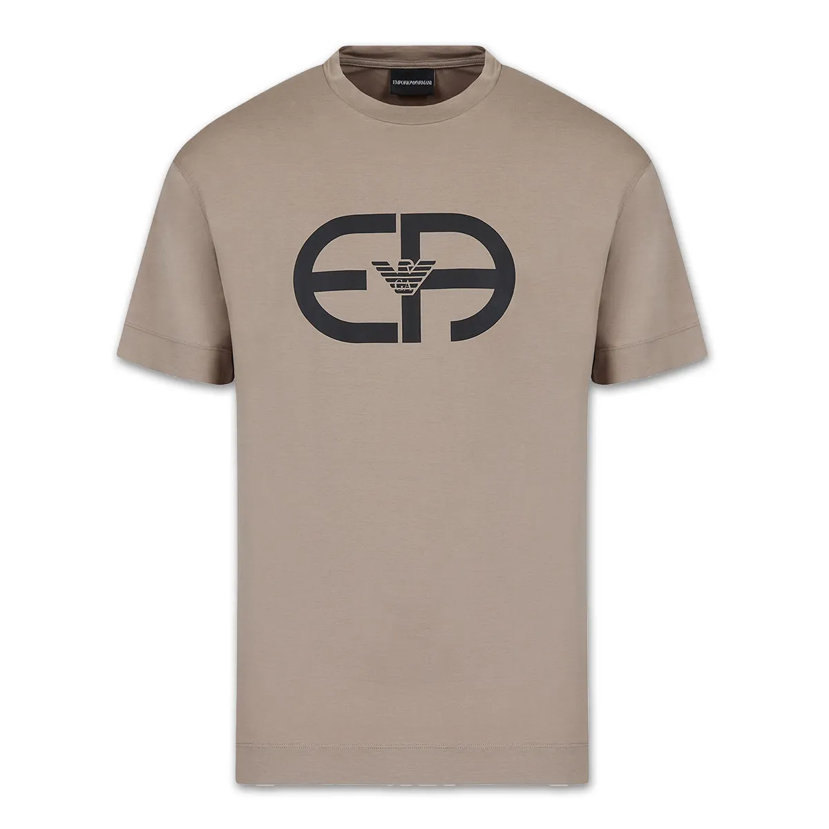 Emporio Armani Beige Logo T-Shirt - R-EAcreate