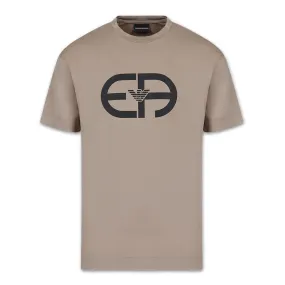 Emporio Armani Beige Logo T-Shirt - R-EAcreate