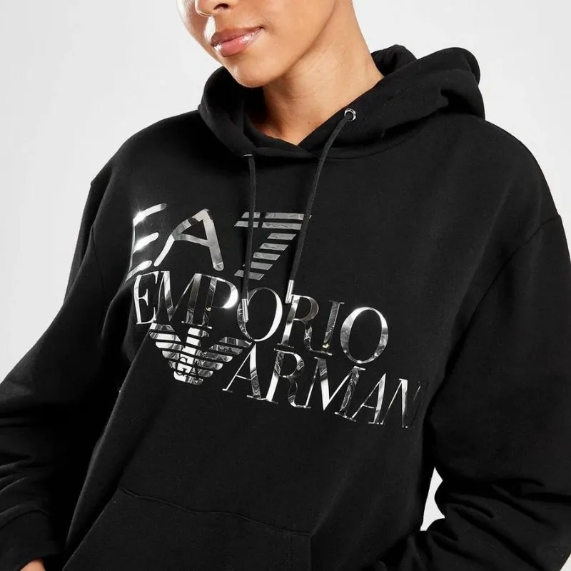 Emporio Armani Long Sleeve Plain Hoodies & Sweatshirts for Street Style