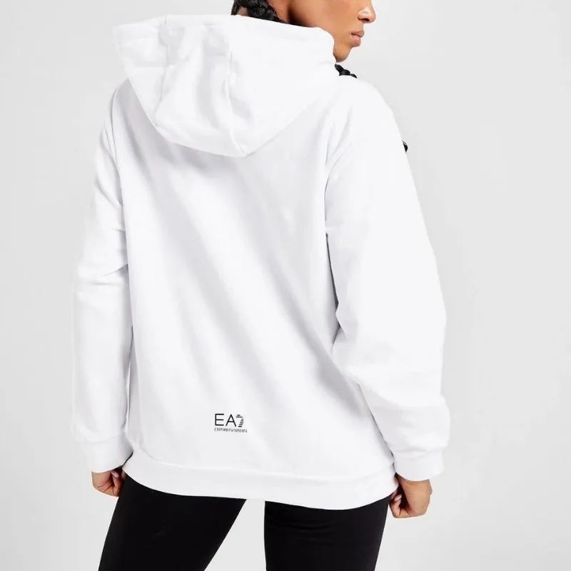 Emporio Armani Long Sleeve Plain Hoodies & Sweatshirts for Street Style