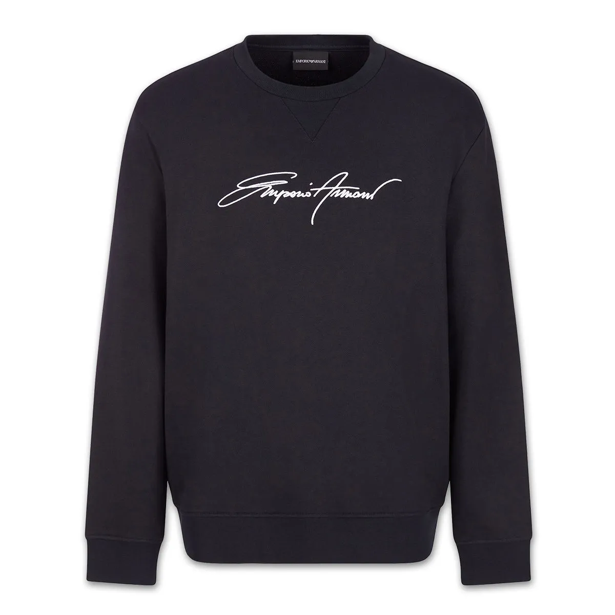 Emporio Armani - Navy Signature Logo Sweatshirt