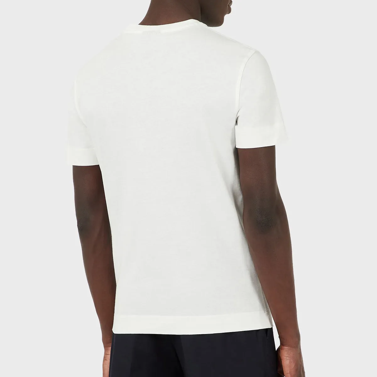 Emporio Armani Off White Signature Logo T-Shirt