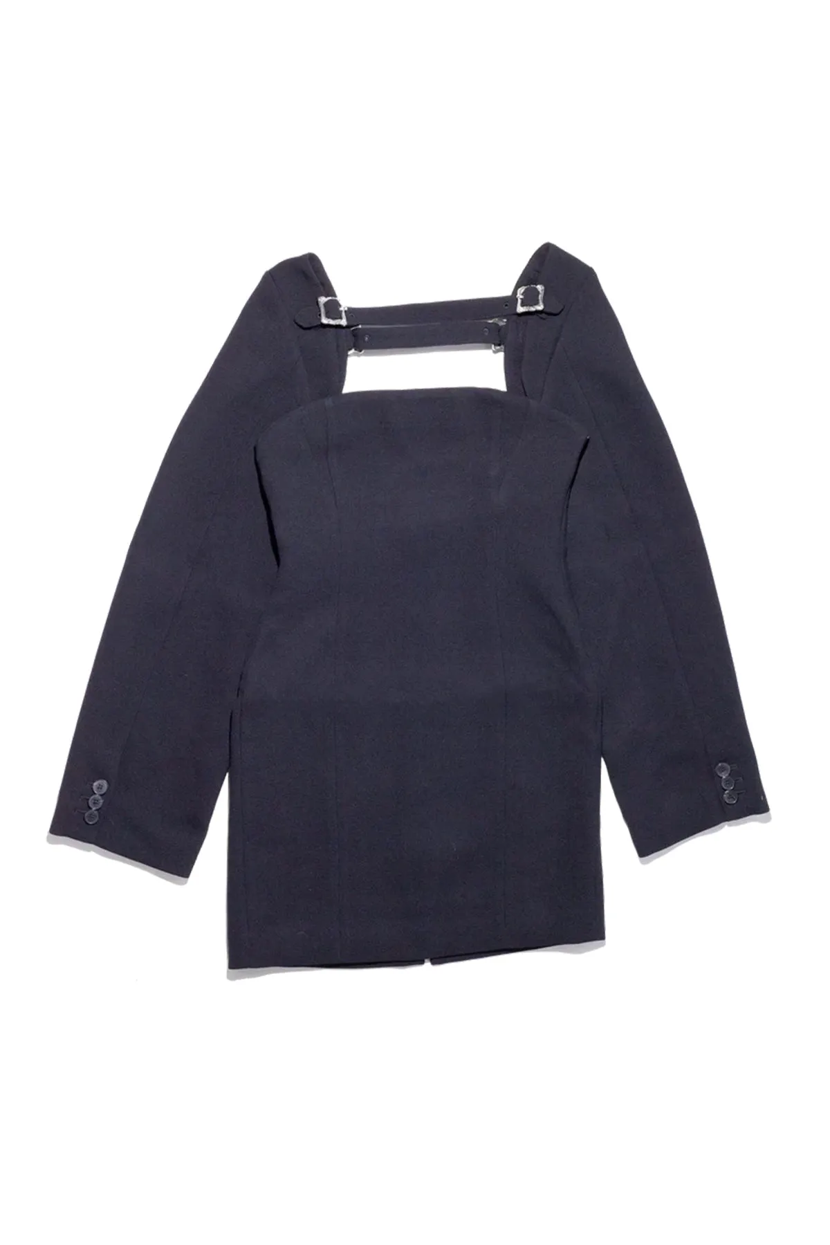 ENFANTS RICHES DPRIMS | BLAZER SLEEVE MINI DRESS WITH ERD BUCKLES