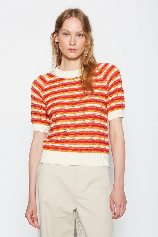 Escorpion STRIPED ROUND-NECK SWEATER