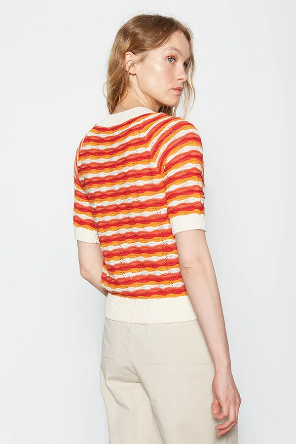 Escorpion STRIPED ROUND-NECK SWEATER