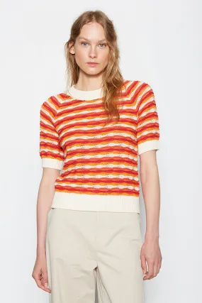 Escorpion STRIPED ROUND-NECK SWEATER