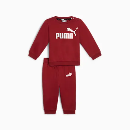 Essentials Minicats Crew Neck Jogger Suit - Infants 0-4 years | Intense Red | PUMA Shoes | PUMA 