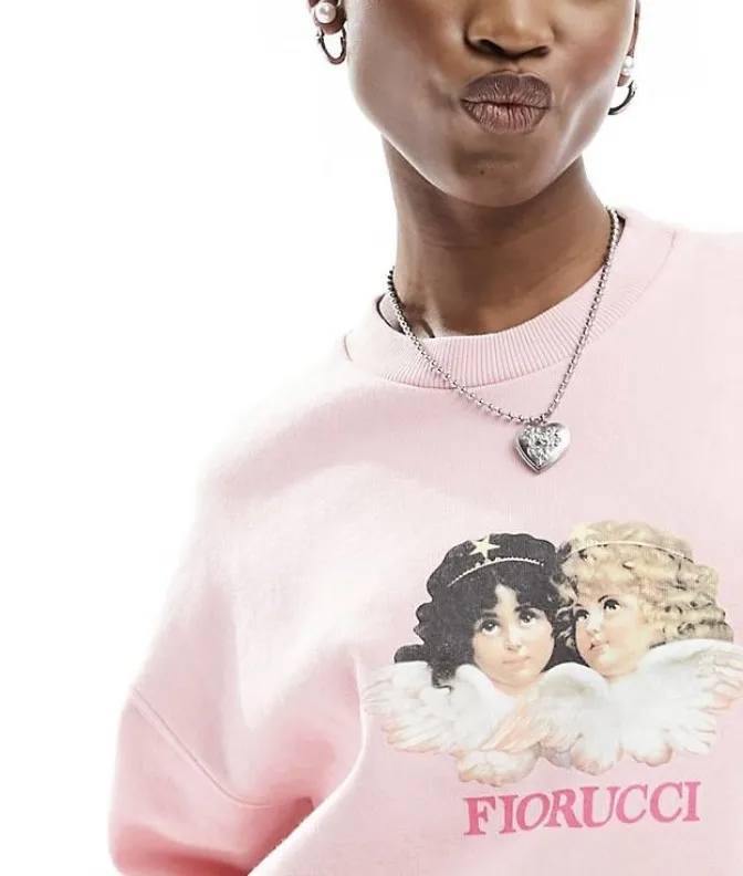 Fiorucci Crew Neck Long Sleeves Cotton Oversized - Shop Now!