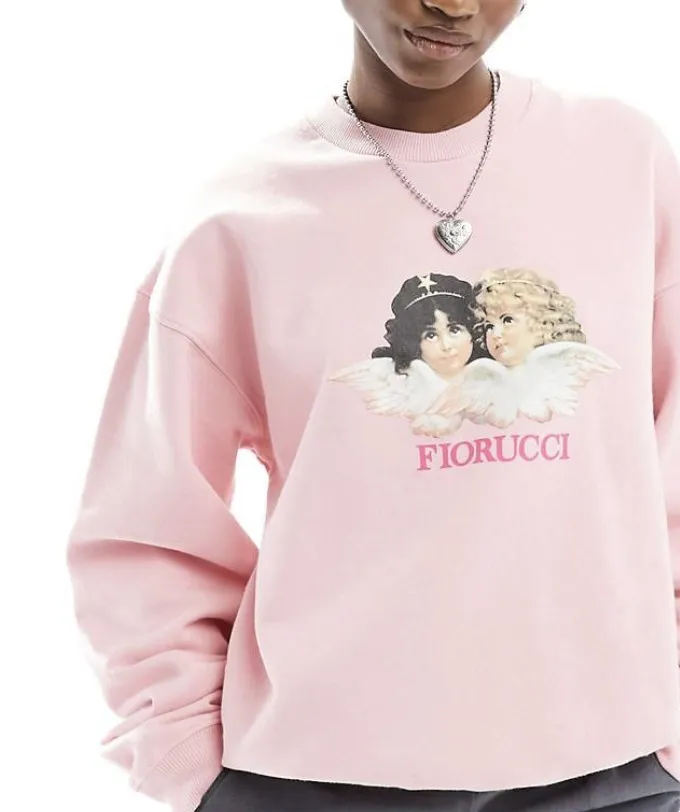 Fiorucci Crew Neck Long Sleeves Cotton Oversized - Shop Now!