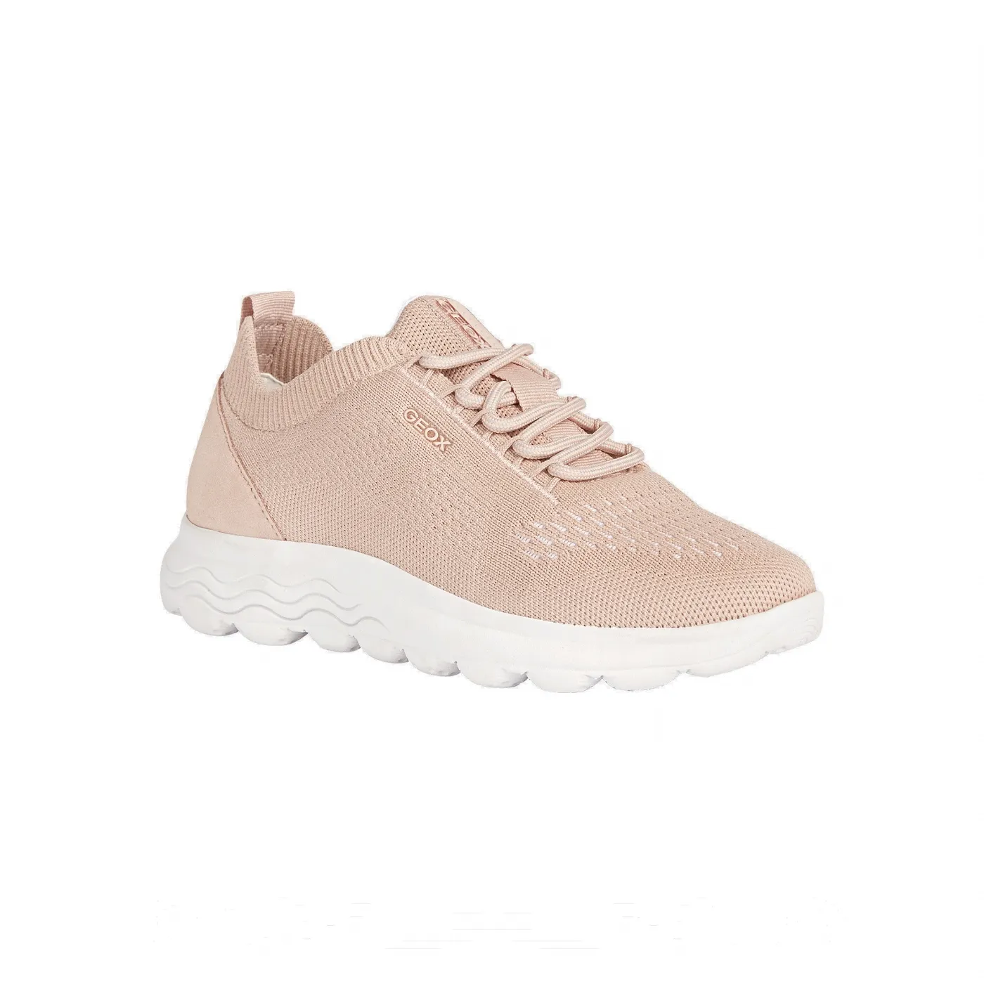 Geox women's sneakers D Spherica A - Nude knit fabric + suede: D15NUA 06K22 C8156