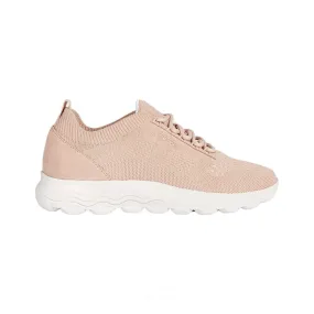 Geox women's sneakers D Spherica A - Nude knit fabric + suede: D15NUA 06K22 C8156