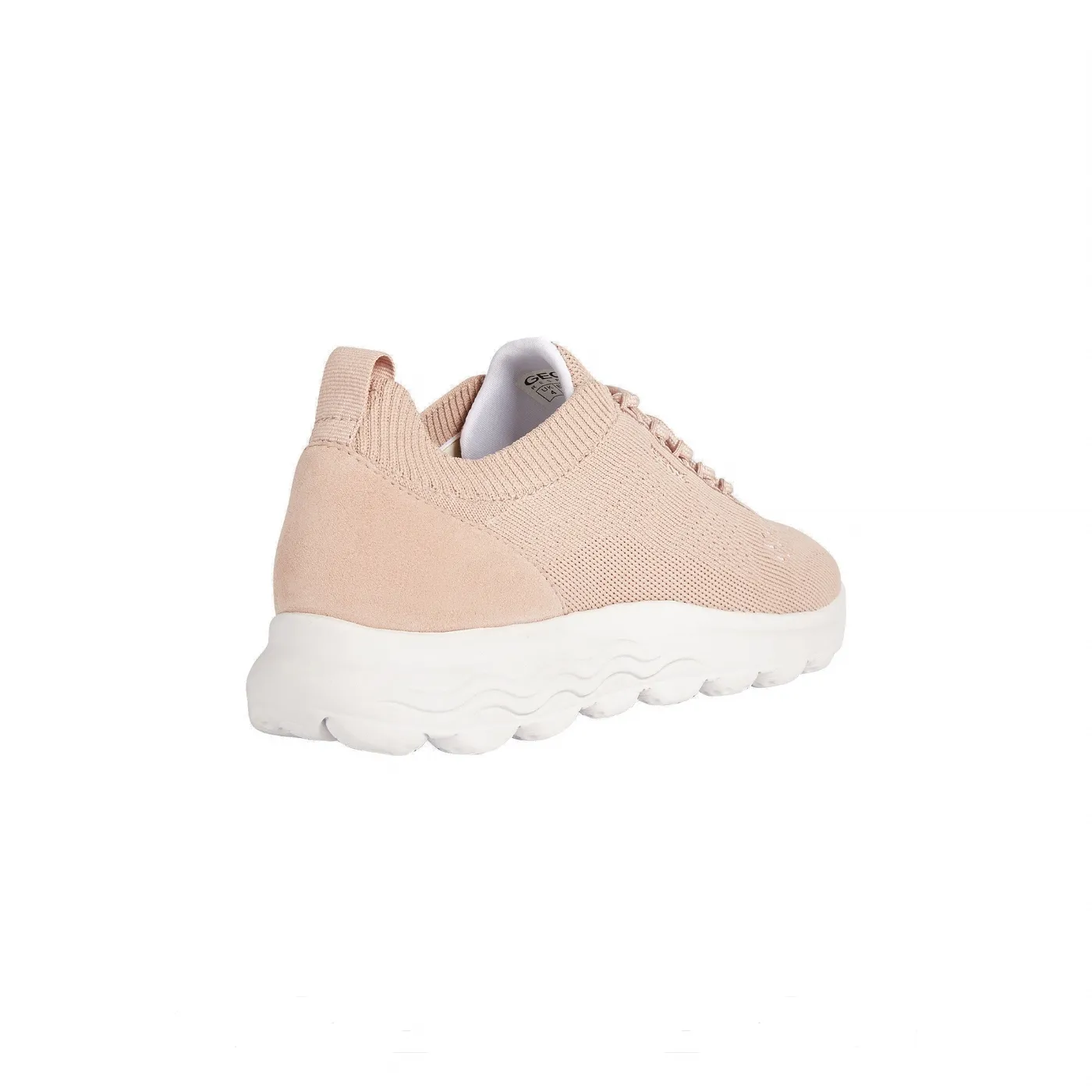 Geox women's sneakers D Spherica A - Nude knit fabric + suede: D15NUA 06K22 C8156