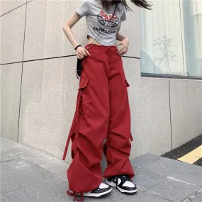 Google SEO Red Cargo Pants