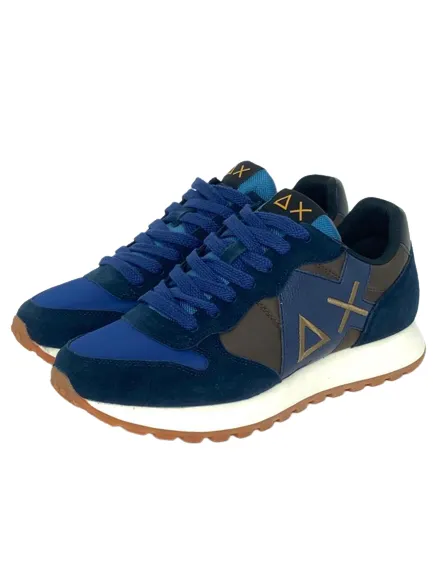 Green Military/Blue Bicolor Men's Sneakers Z43114