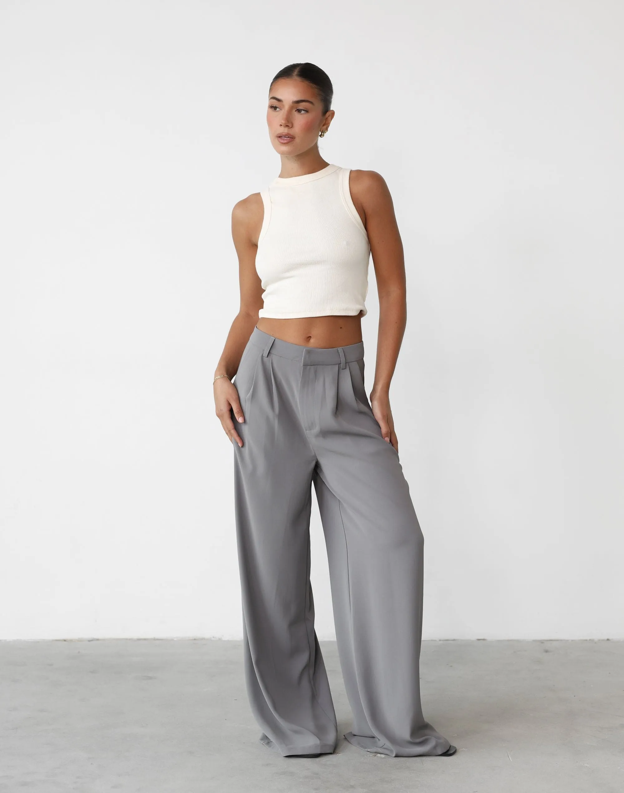 Grey Chicago Pants