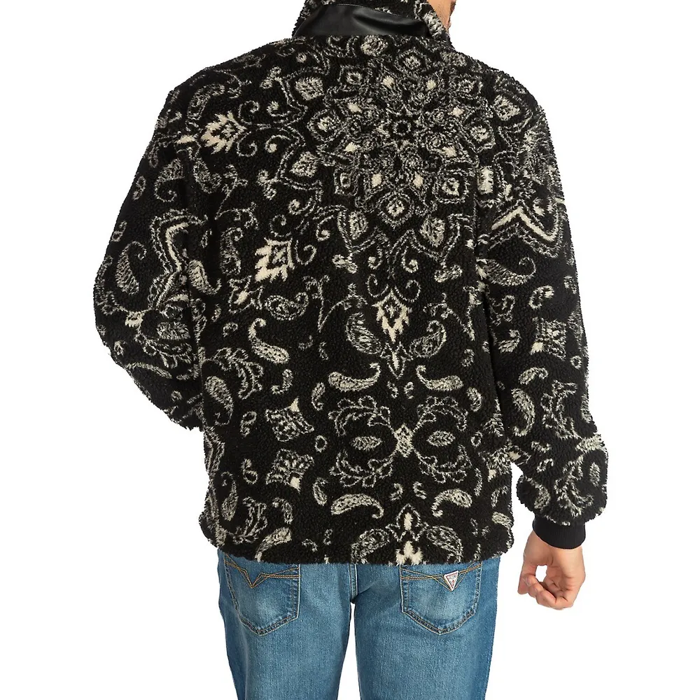 GUESS Eco Bandana Fleece Jacket