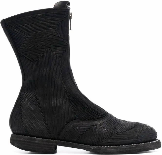 Guidi zipped ankle boots Black