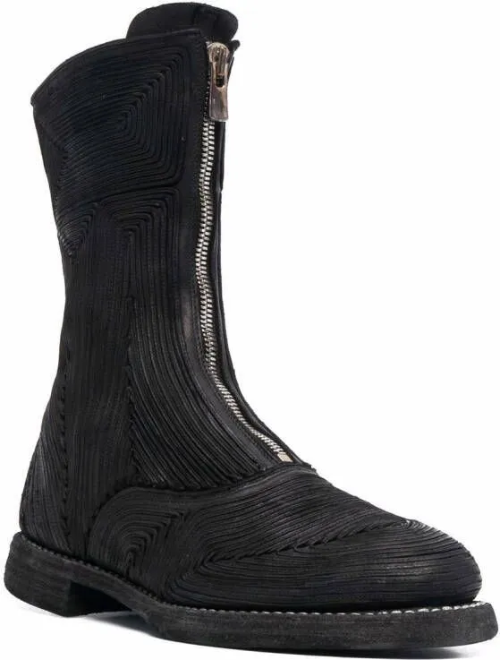 Guidi zipped ankle boots Black