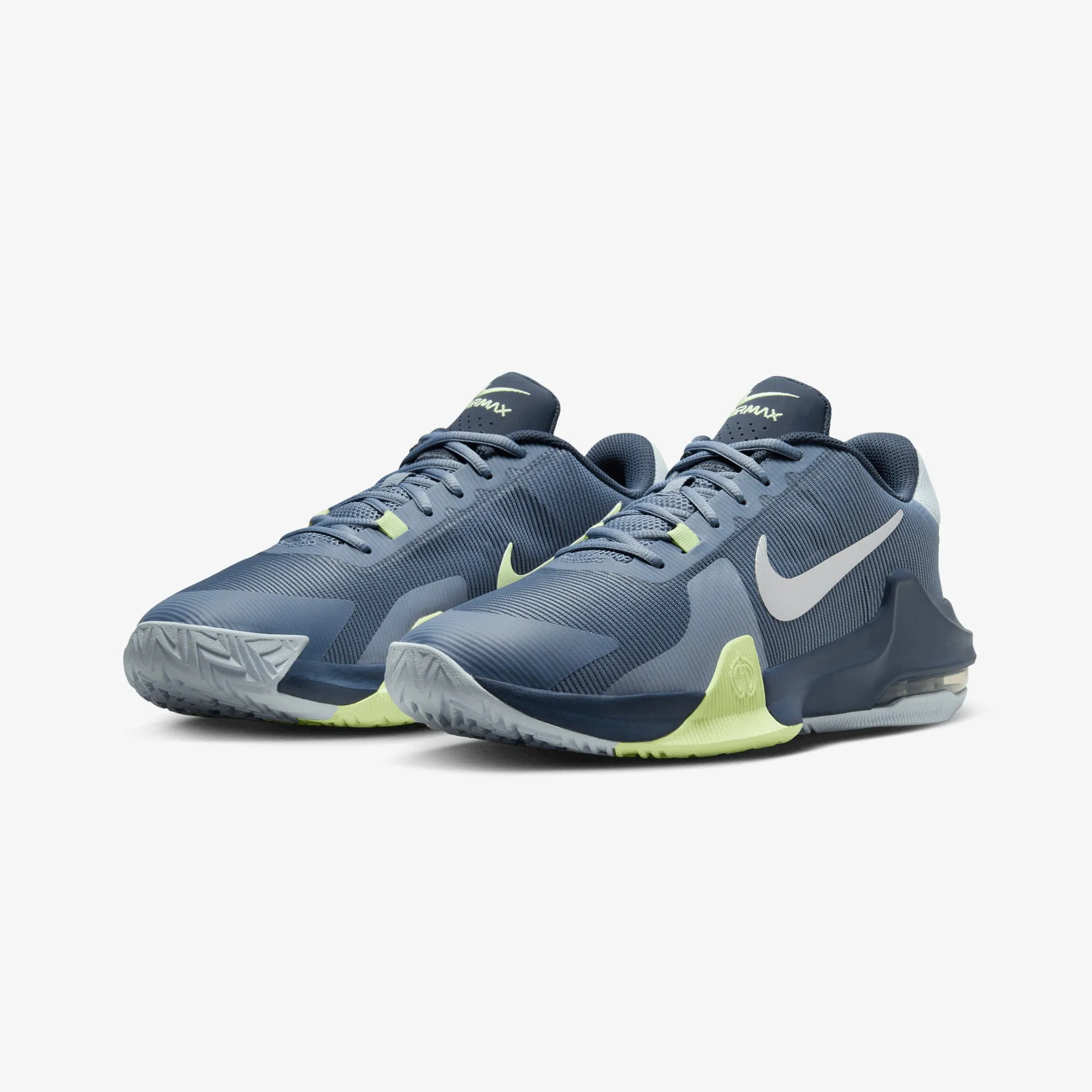 Impact 4 Ashen Slate Barely Volt Thunder Blue - Nike Shoes