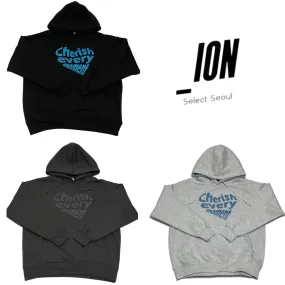 IONSEOUL Oversized Logo Plain Cotton Heart Street Style - Unisex